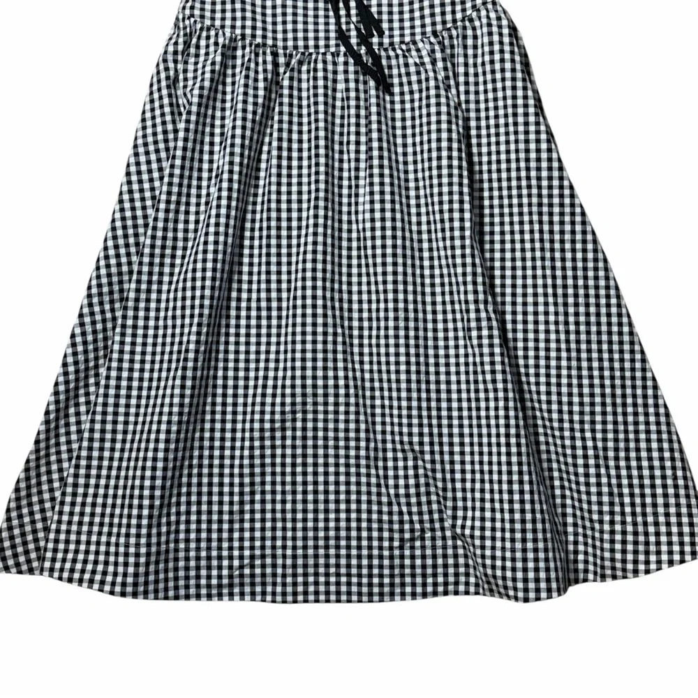 For Love & Lemons Black Gingham Georgia Midi Dress Womens XL - Picture 4 of 8